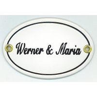 Naambord 10,5 x 7 cm